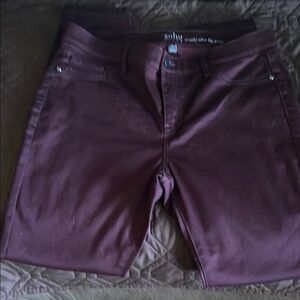 Soho Women's Jeans in Deep Burgundy